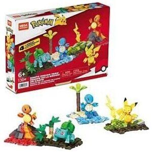 MEGA Pokémon Building Toys Set Kanto Region Team with 130 Pieces 2" Tall, Kids
